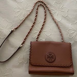 Tory birch crossbody bag…gold braided chain
